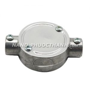 Hộp nối ống thép trơn 2 ngã thẳng