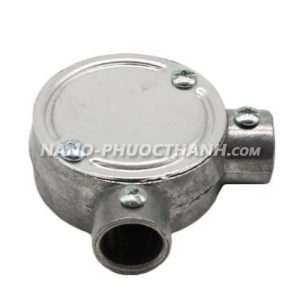 Hộp nối ống thép luồn dây điện trơn 2 ngã vuông