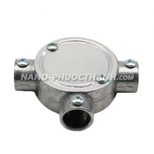 Hộp nối ống thép luồn dây điện trơn 3 ngã