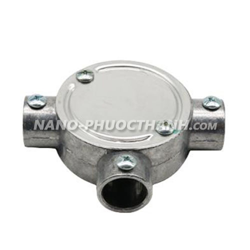 Hộp nối ống thép luồn dây điện trơn 3 ngã Hộp nối ống thép luồn dây điện trơn 3 ngã