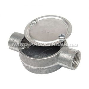 Hộp nối ống 2 ngã cho ống thép luồn dây điện ren