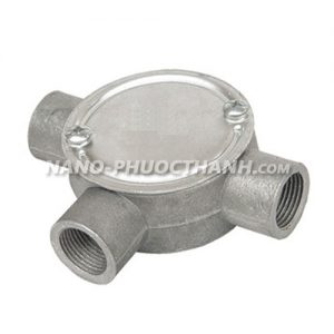 Hộp nối ống 3 ngã cho ống thép luồn dây điện ren
