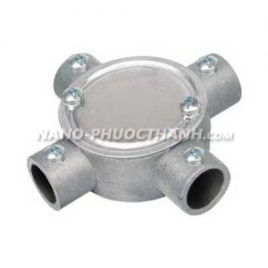 Hộp nối ống thép luồn dây điện trơn 4 ngã