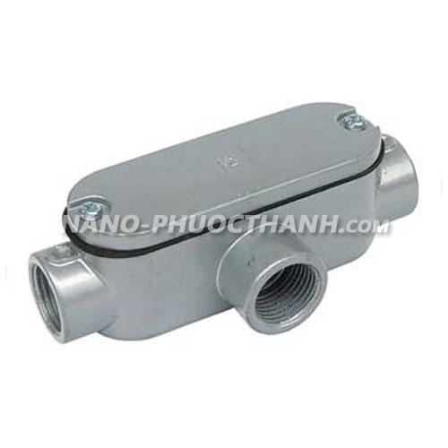 Hộp chữ T nối ống thép luồn dây điện ren Hộp chữ T nối ống thép luồn dây điện ren