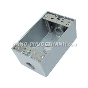 Hộp công tắc đơn nổi 3 lỗ Nano Phước Thành