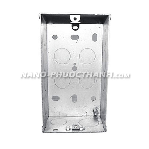Hộp công tắc vuông âm tường đôi Hộp công tắc vuông âm tường đôi