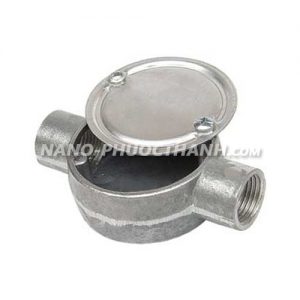 Hộp nối ống 2 ngã cho ống thép luồn dây điện ren