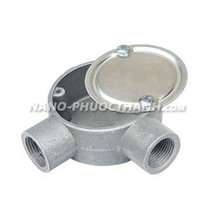 Hộp nối ống 2 ngã cho ống thép luồn dây điện ren