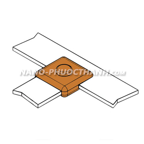 Mối nối hàn hóa nhiệt thanh đồng/nhôm với cọc tiếp địa BB14 Mối nối hàn hóa nhiệt thanh đồng/nhôm với cọc tiếp địa BB14