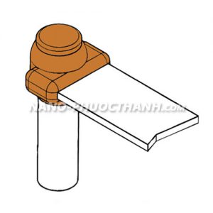 Mối nối hàn hóa nhiệt thanh đồng/nhôm với cọc tiếp địa BR1