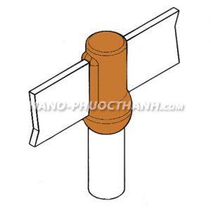 Mối nối hàn hóa nhiệt thanh đồng/nhôm với cọc tiếp địa BR2